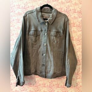 Torrid Gray Denim Jacket. Size 3